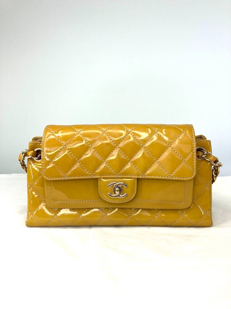 CHANEL／シャネル マトラッセ エナメル チェーンショルダーバッグ 修理
