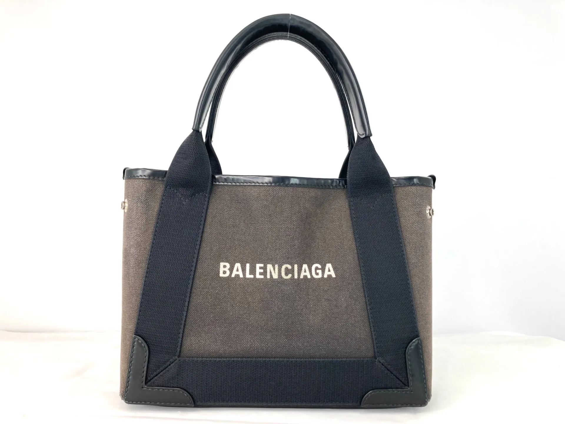 BALENCIAGA／バレンシアガ　ネイビーカバ　ハンドバッグ　修理実績【レボラボ】