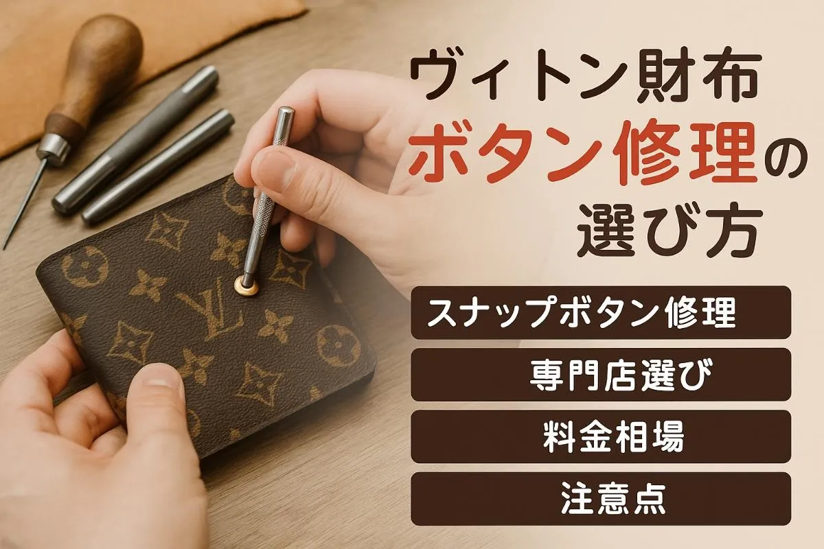 ヴィトン財布のスナップボタン修理が失敗しない選び方と料金相場・専門店の違い徹底解説
