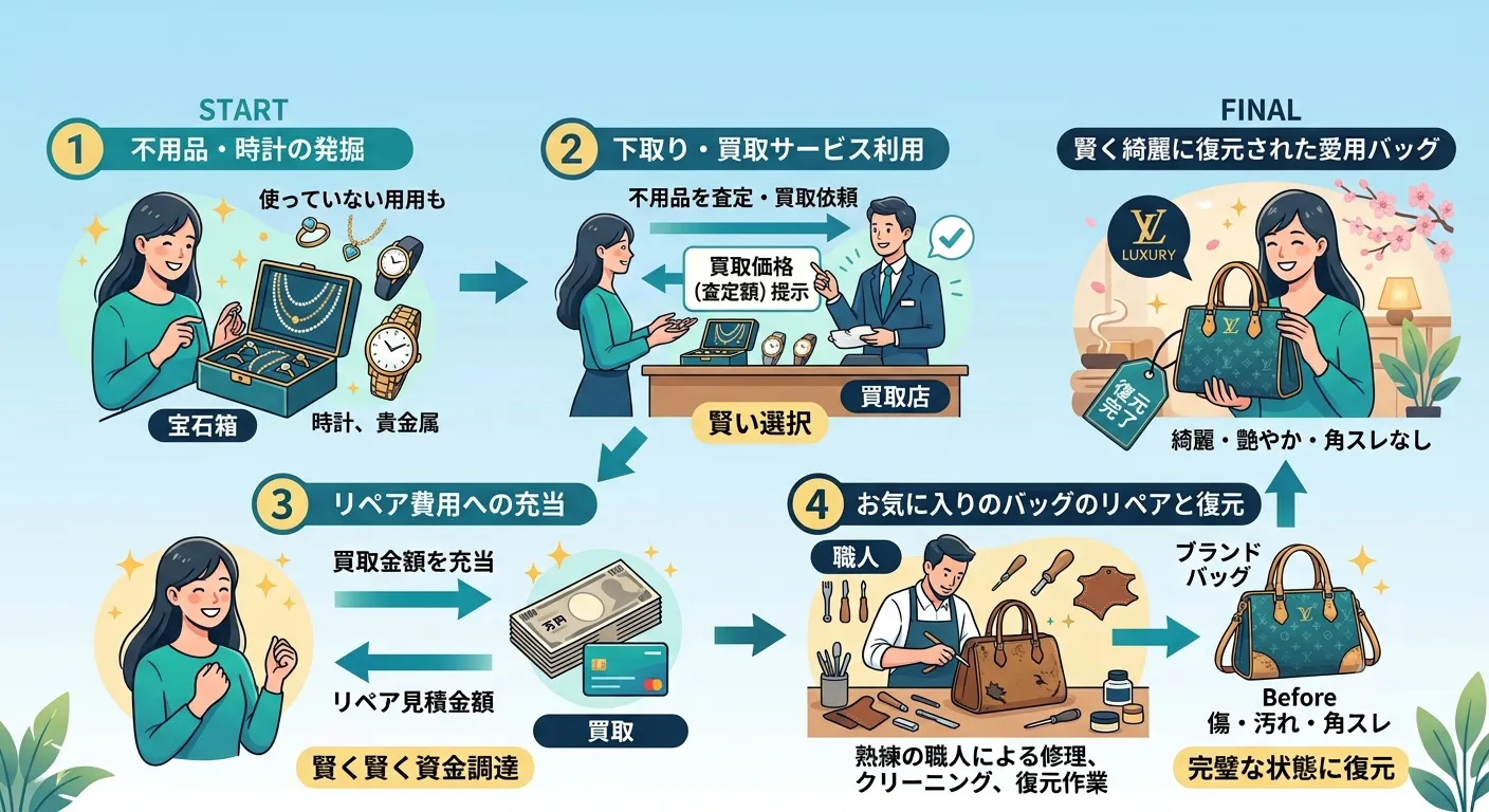 下取り流れ